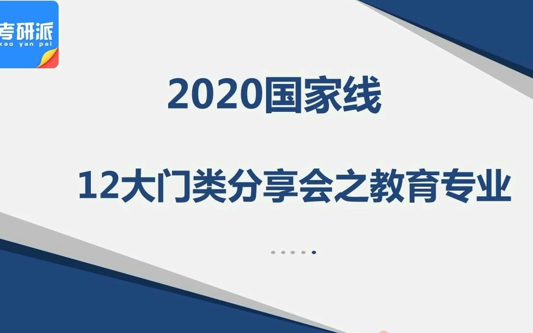 考研教育类专业国家线解析及复试与调剂要点解读哔哩哔哩bilibili