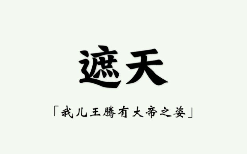 【遮天】网文小说中的巅峰名句哔哩哔哩bilibili