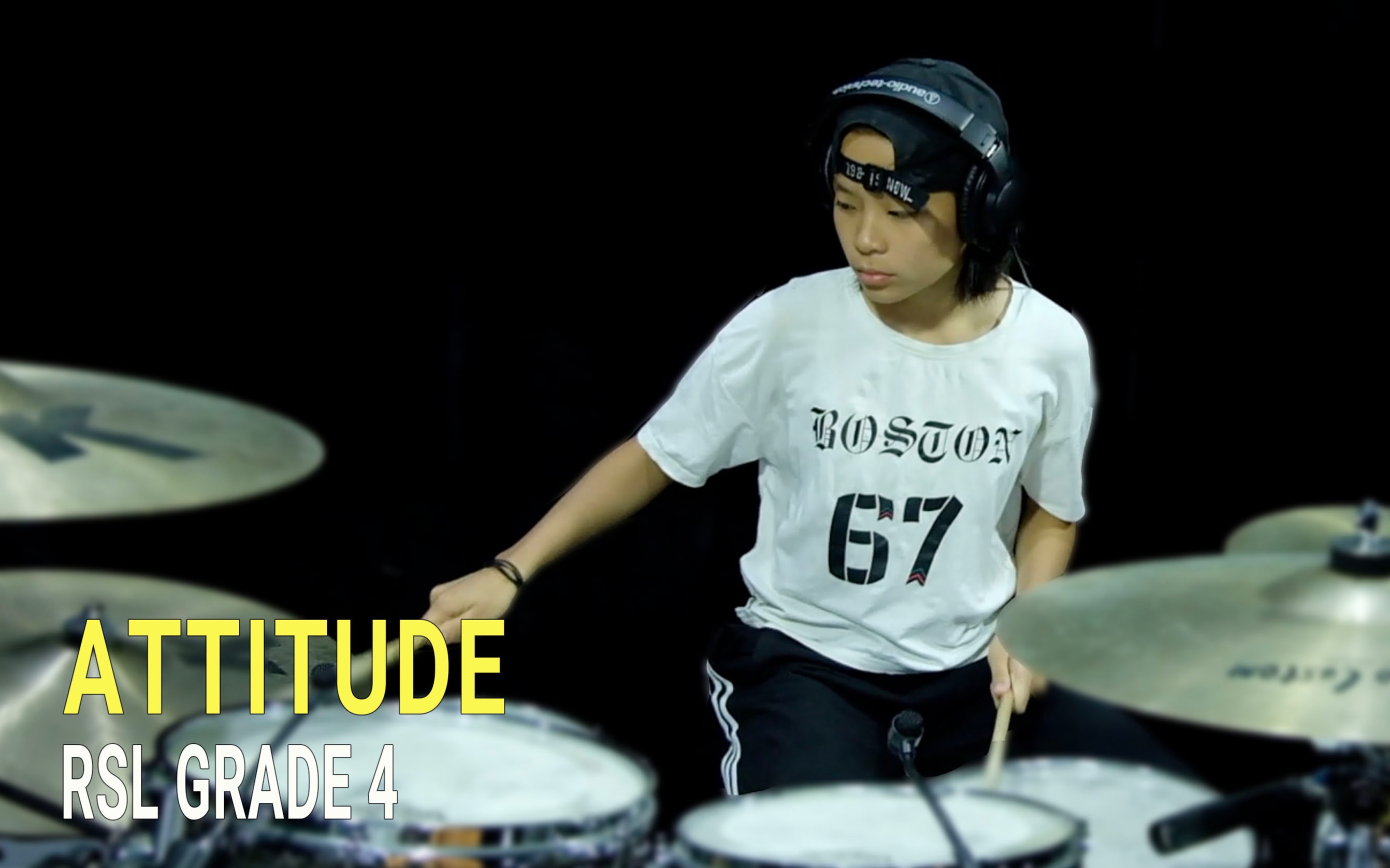 架子鼓鼓手张琳rockschool4级atitude