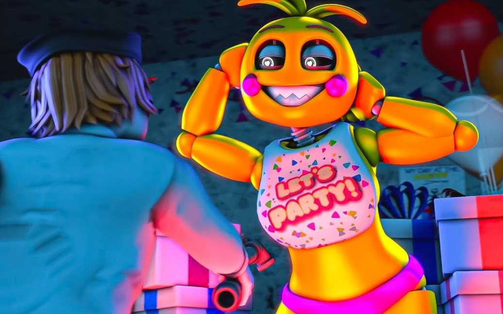 [SFM] FNAF Toy Chica Dodging Dance | Bemax  Fire哔哩哔哩bilibili