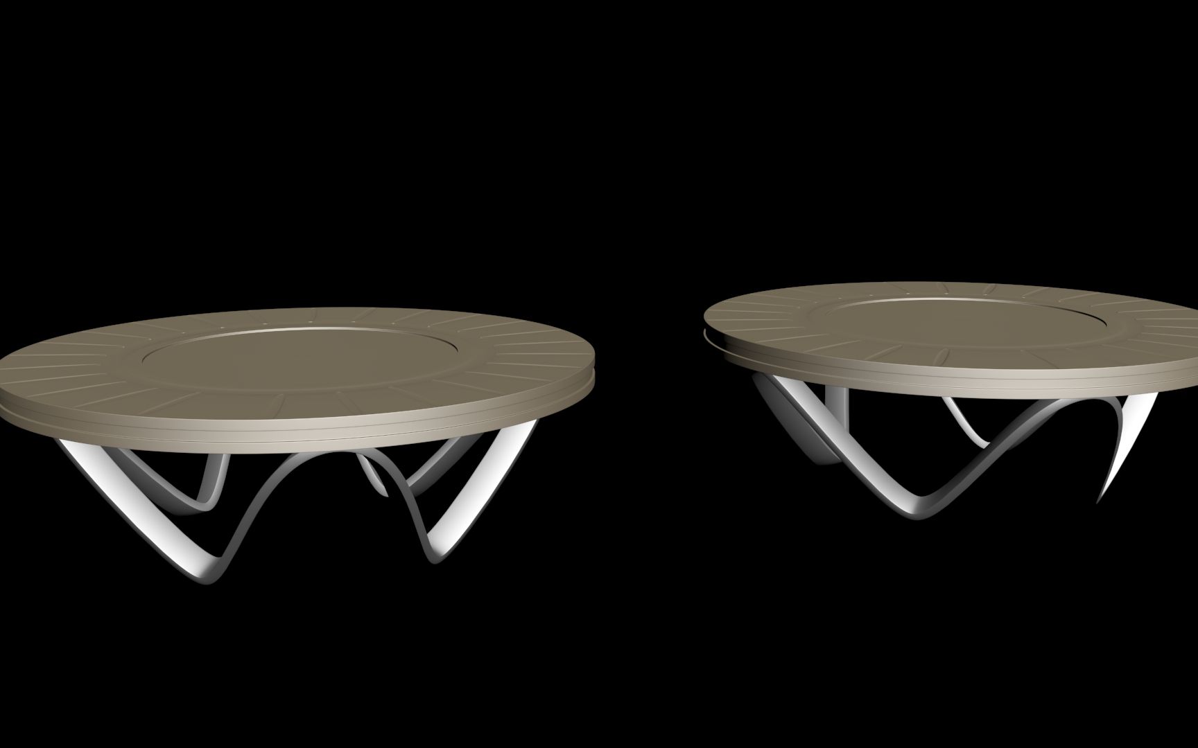 3dmax 基础建模 户外异形桌002 建模讲解