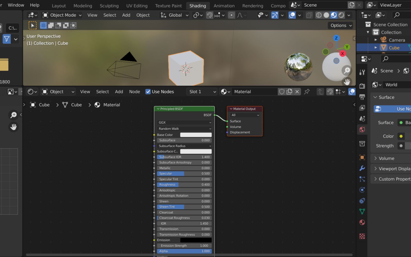 【unity2021入门教程】166Blender3系列基础操作系列18Shading概念简介哔哩哔哩bilibili