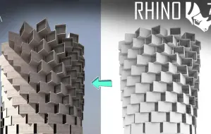 Rhino建模复杂旋转墙体