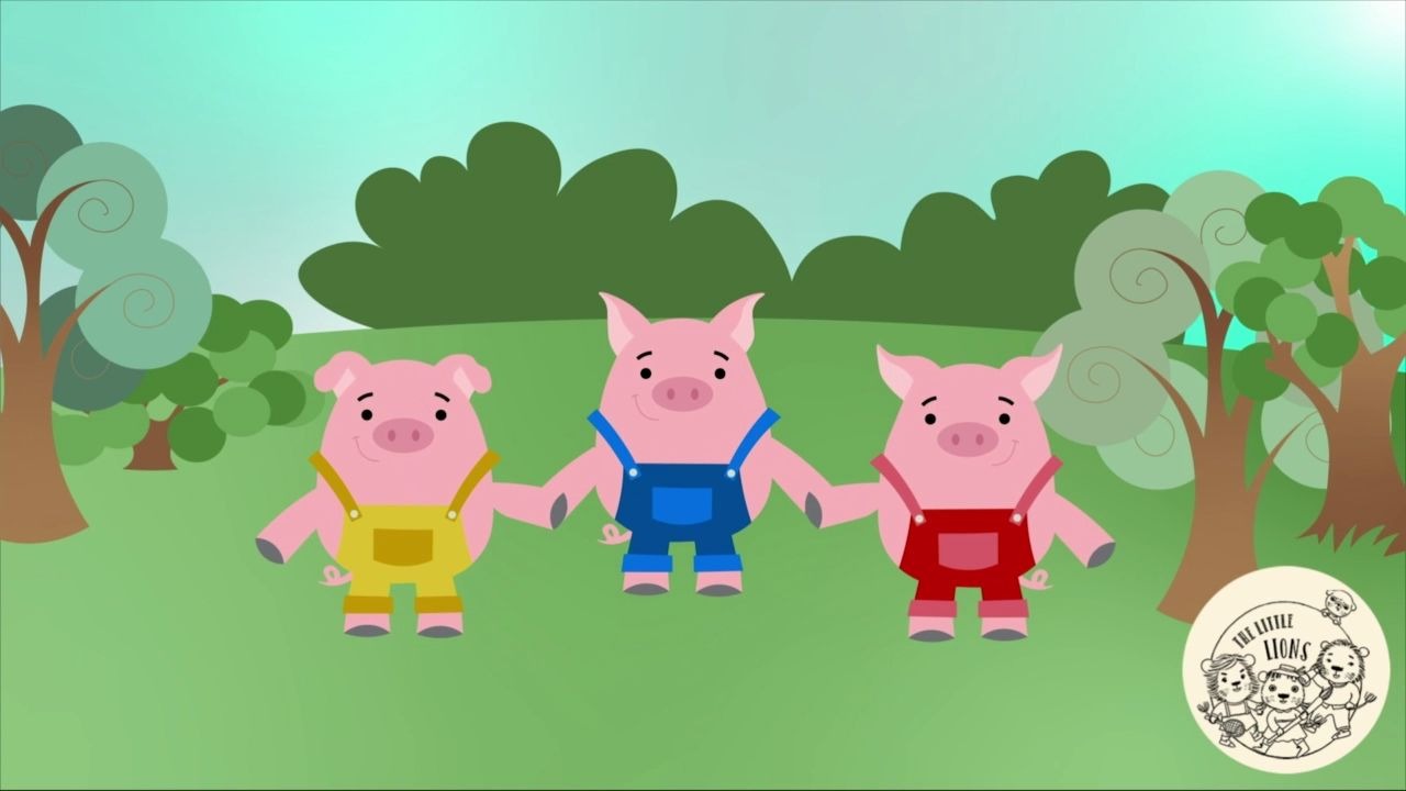 [图]【小狮子故事会】【绘本阅读】Three Little Pigs《三只小猪》