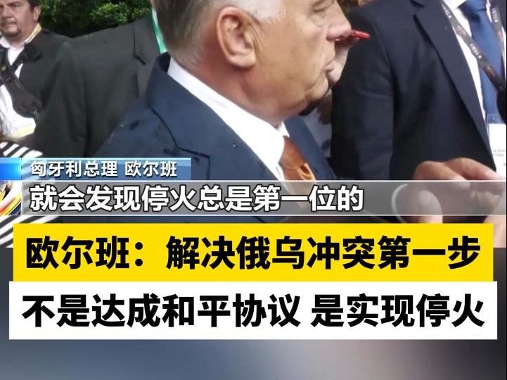 欧尔班:解决俄乌冲突第一步不是达成和平协议 是实现停火哔哩哔哩bilibili