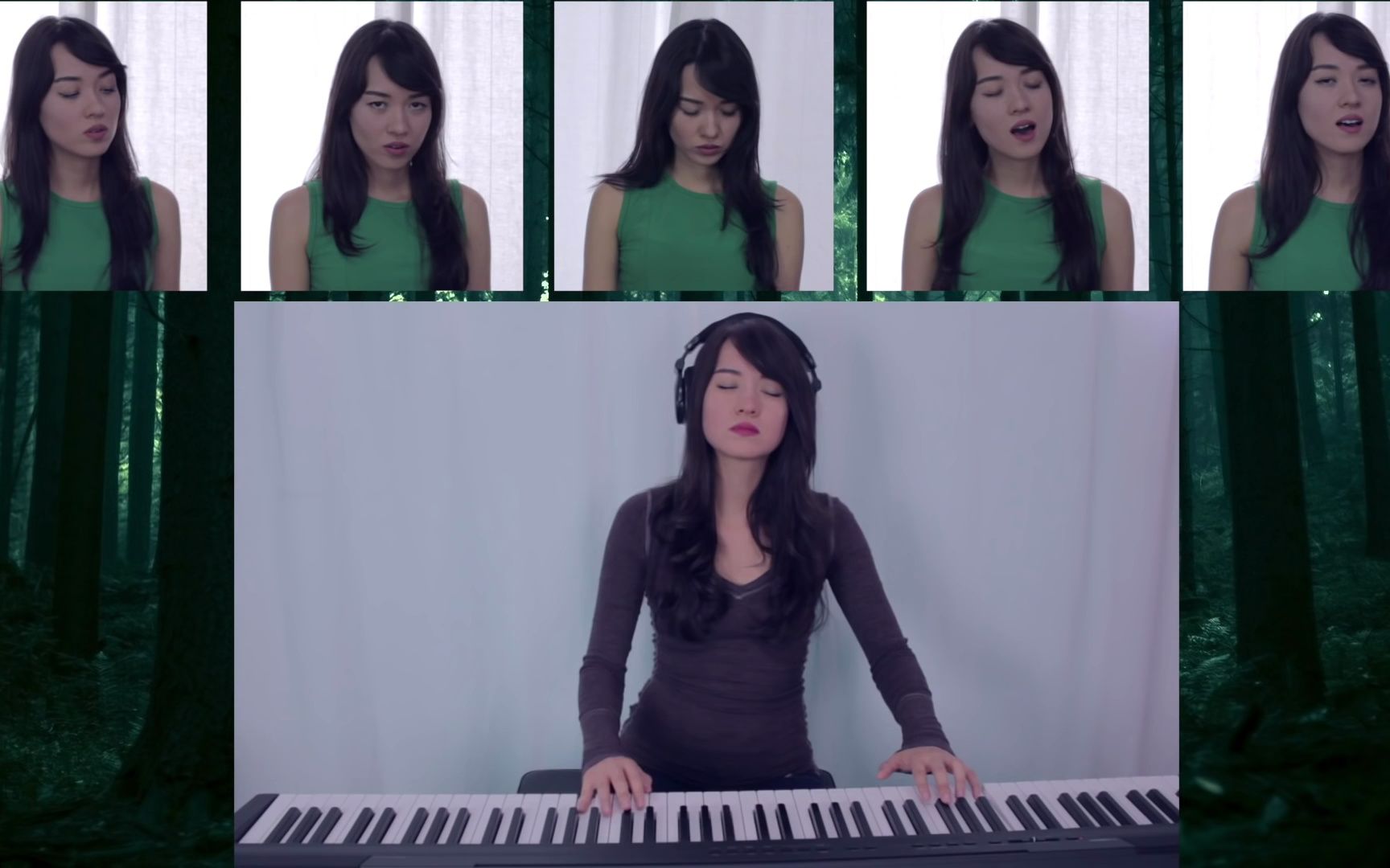 [图]Forest Interlude《咚奇刚国度2》钢琴、声乐、鼓 Cover：Michelle Heafy