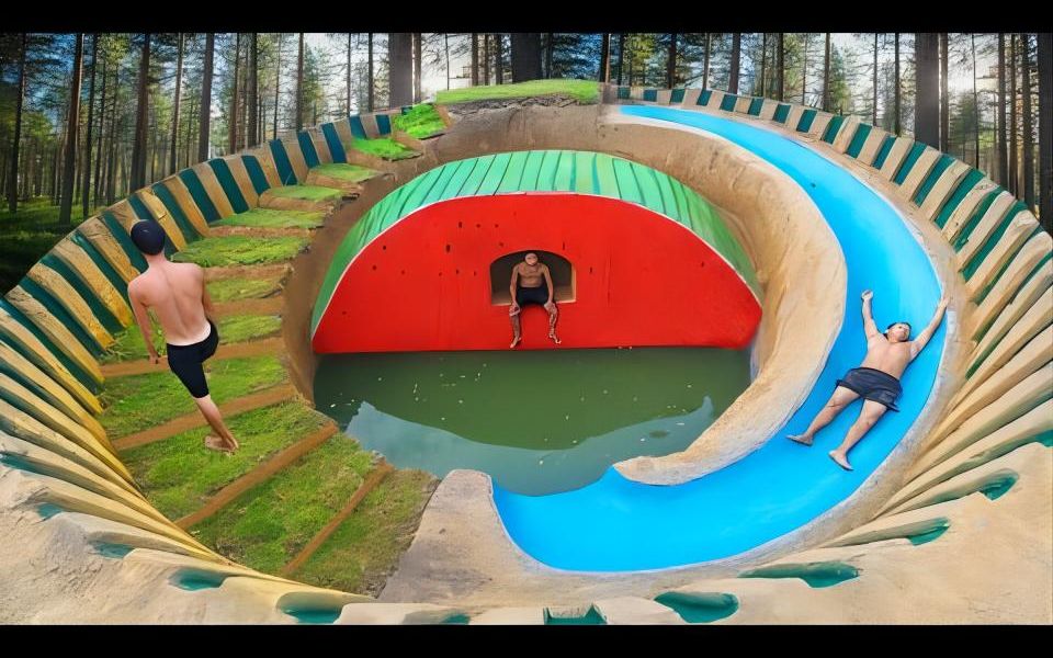 澳洲彩绘哥丨人多力量大,建造可爱的西瓜乐园