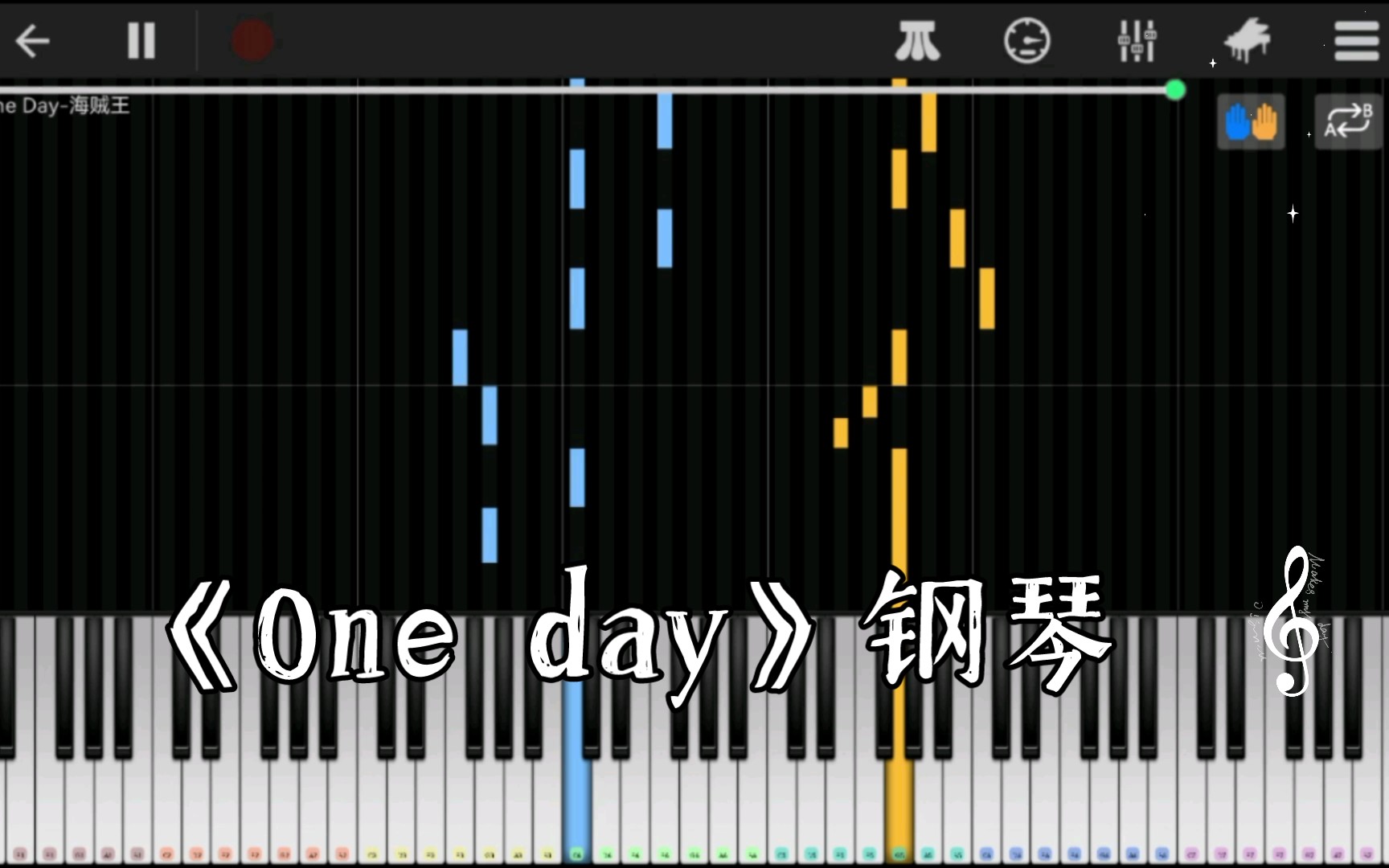 [图]《One day》钢琴