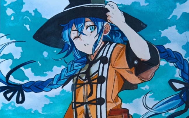 手绘无职转生～洛琪希(蓝妈妈)600分钟