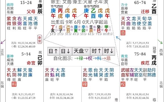 紫微斗数基础知识干货教学—本命盘、大限盘、流年盘介绍哔哩哔哩bilibili