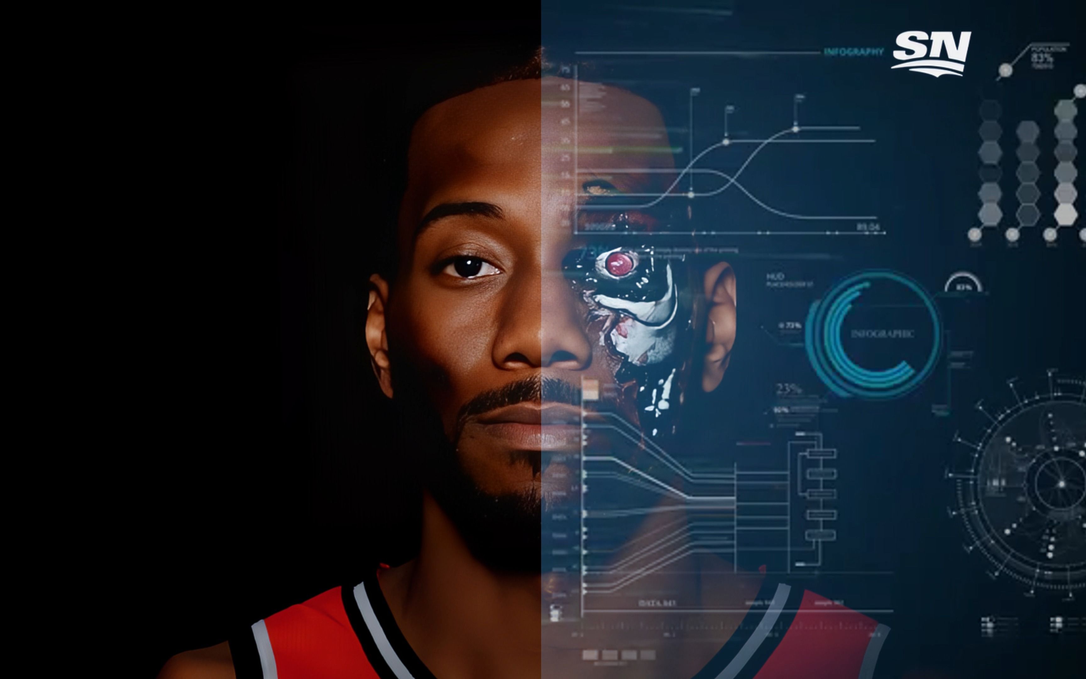 全网最全的莱昂纳德常规赛投篮分布来了,无情的终结者,灭猩机器人