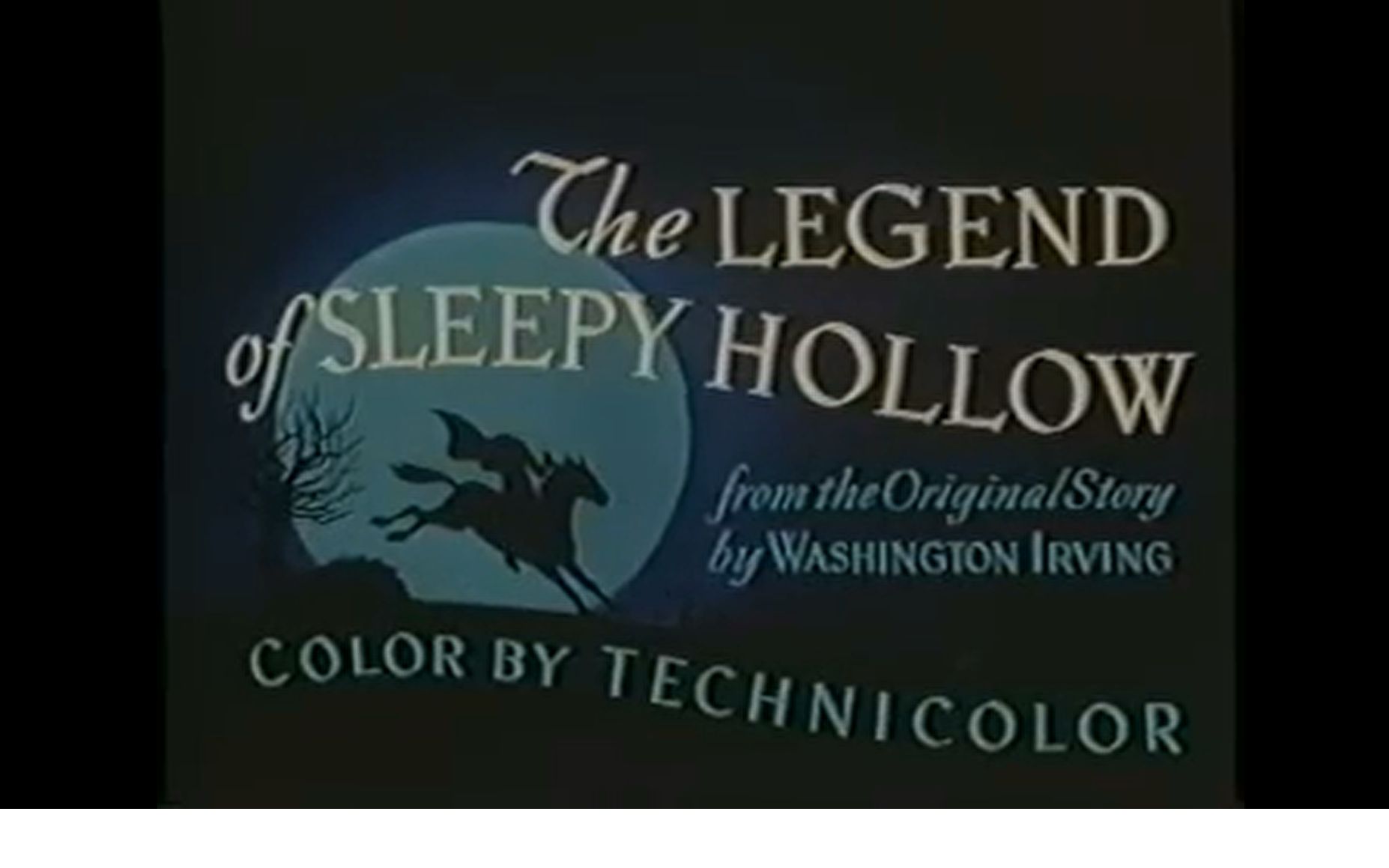 Disney 1949 The Legend Of Sleepy Hollow 1080p 高清 睡谷传奇 欧文ⷥŽ盛顿经典短篇故事改编 迪士尼1949动画片哔哩哔哩bilibili