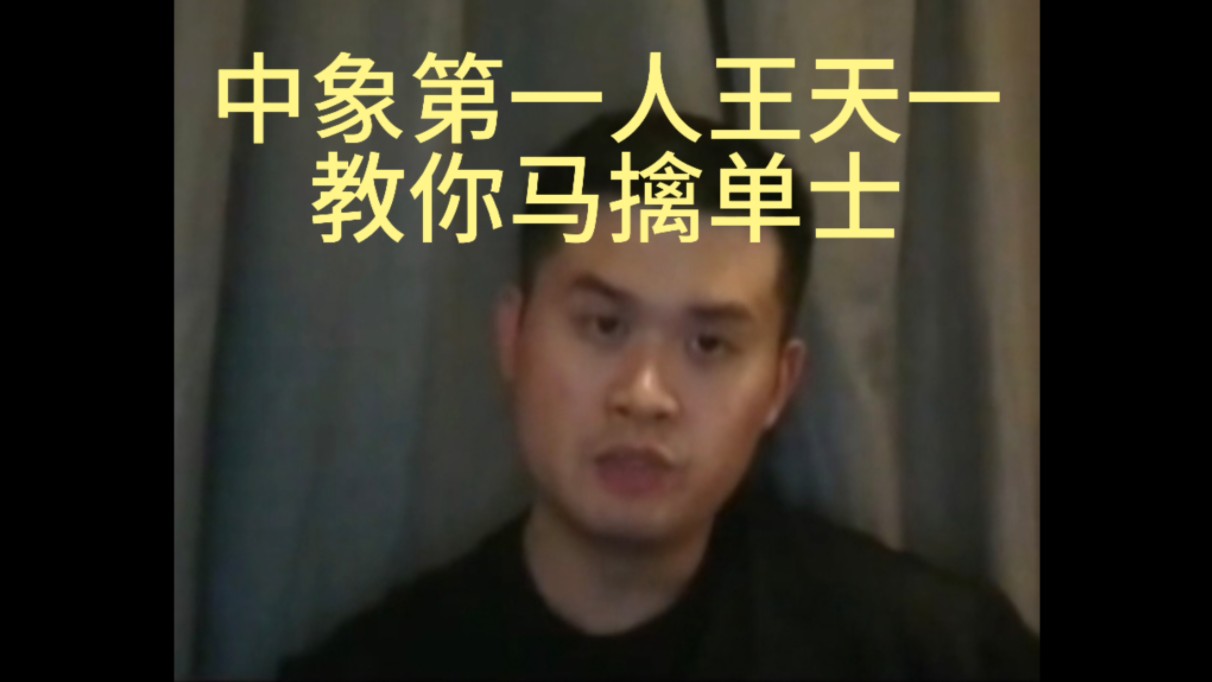 王天一教你马擒单士 只要36步哔哩哔哩bilibili技巧