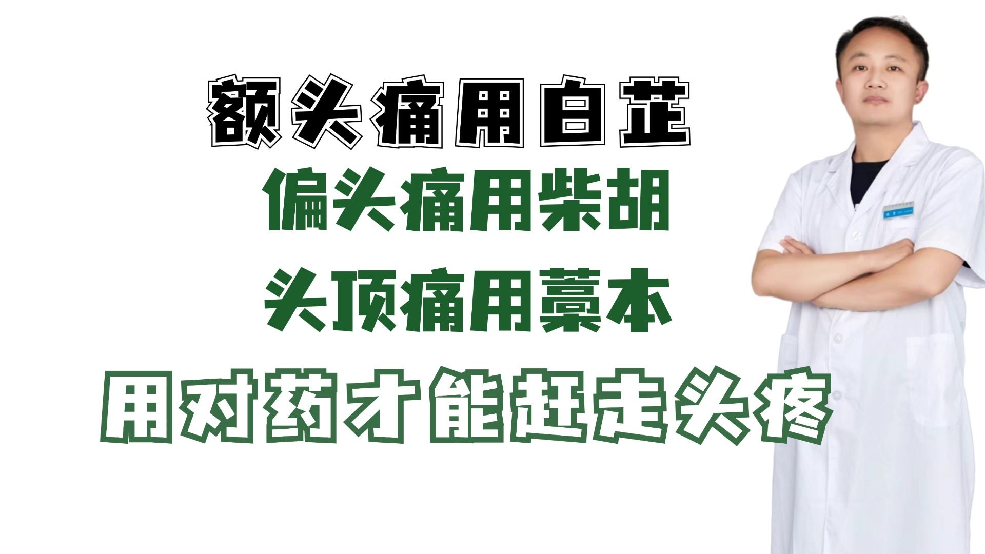 额头痛用白芷,偏头痛用柴胡,头顶痛用藁本,用对药才能赶走头疼哔哩哔哩bilibili