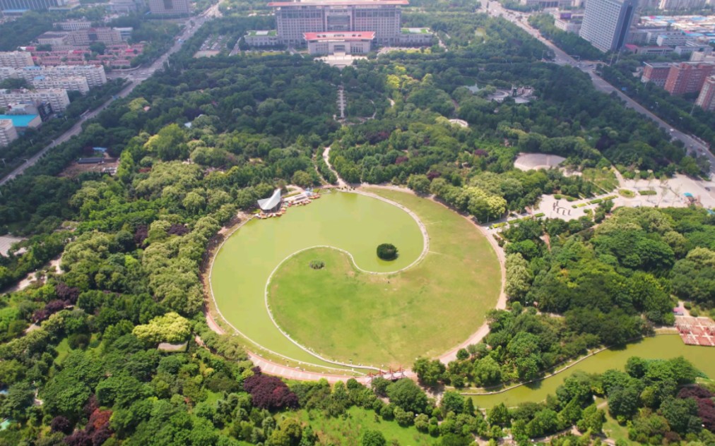 安阳市易园太极湖美景真的让人流连忘返