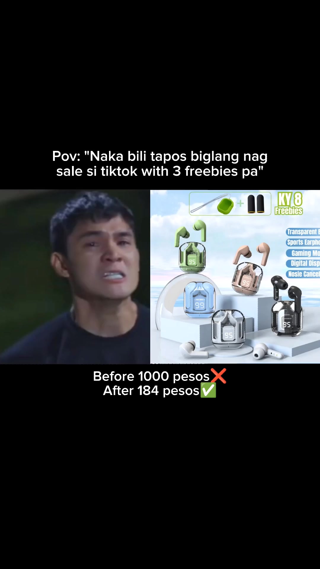 184 PESOS NALANG TO NGAYON!!! naka flash sale to guys grabe may 3 freebies pa哔哩哔哩bilibili