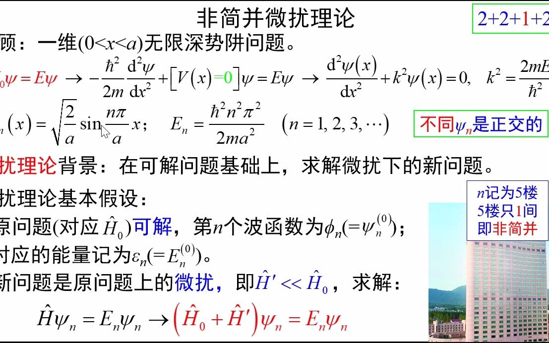 1.14非简并微扰理论《固体物理视频讲义》吴锵哔哩哔哩bilibili