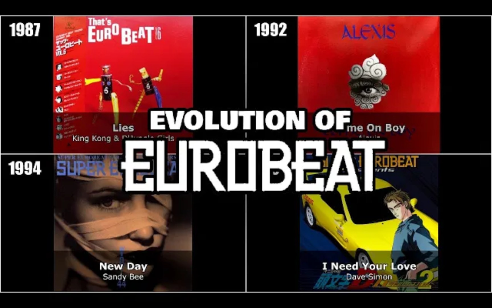 [图]［油管转载］欧陆节拍Eurobeat进化史（1986 - 1997）