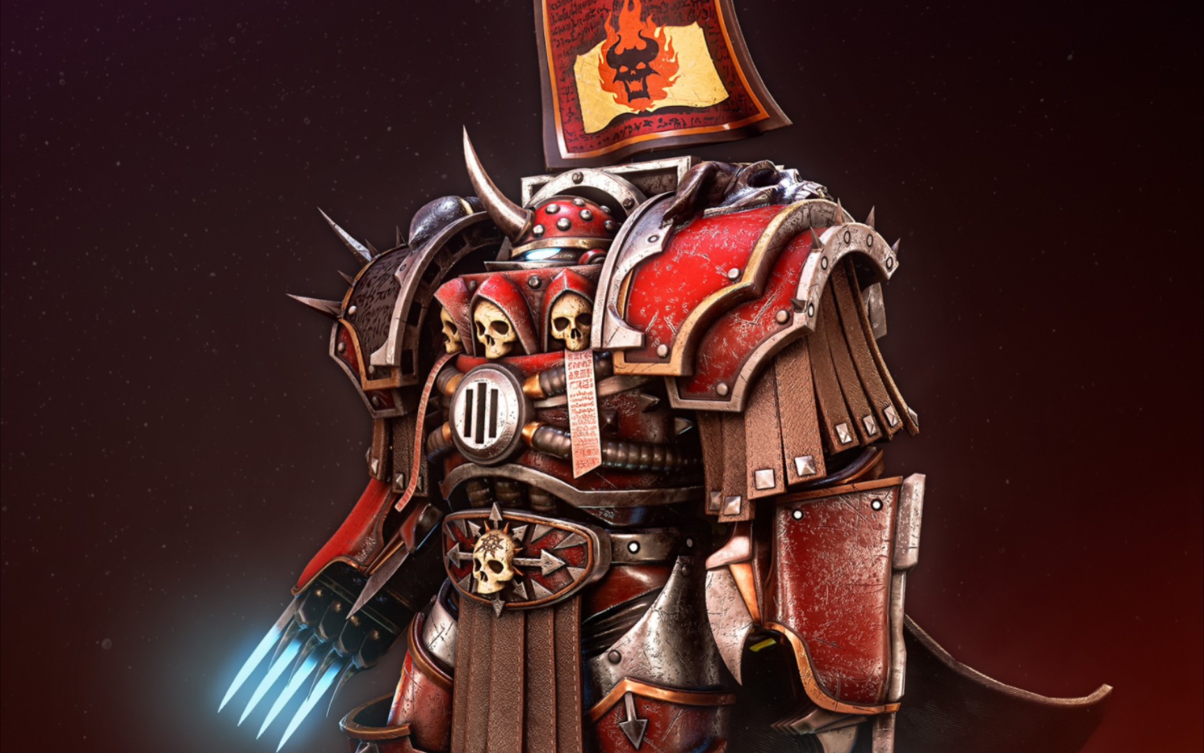 混沌怀言者星际战士建模展示