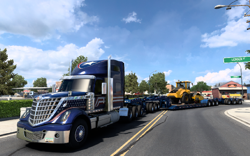 美洲卡车模拟-international lonestar运输沃尔沃sd160b