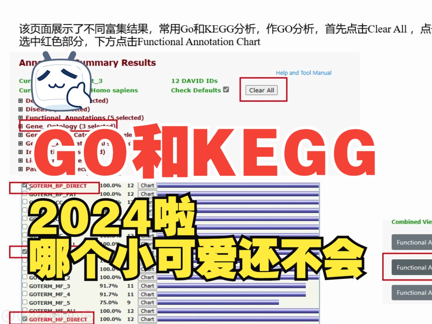 2024看谁还不会这么简单的GO及KEGG分析(1)哔哩哔哩bilibili