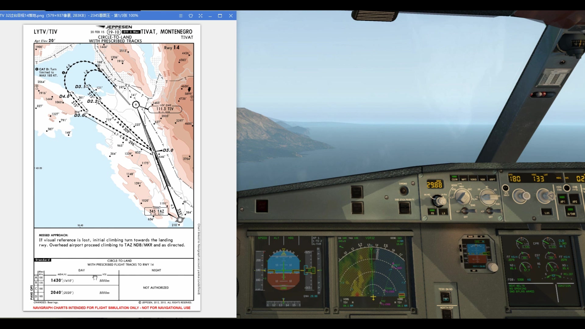 活动作品如何按航图目视进近
