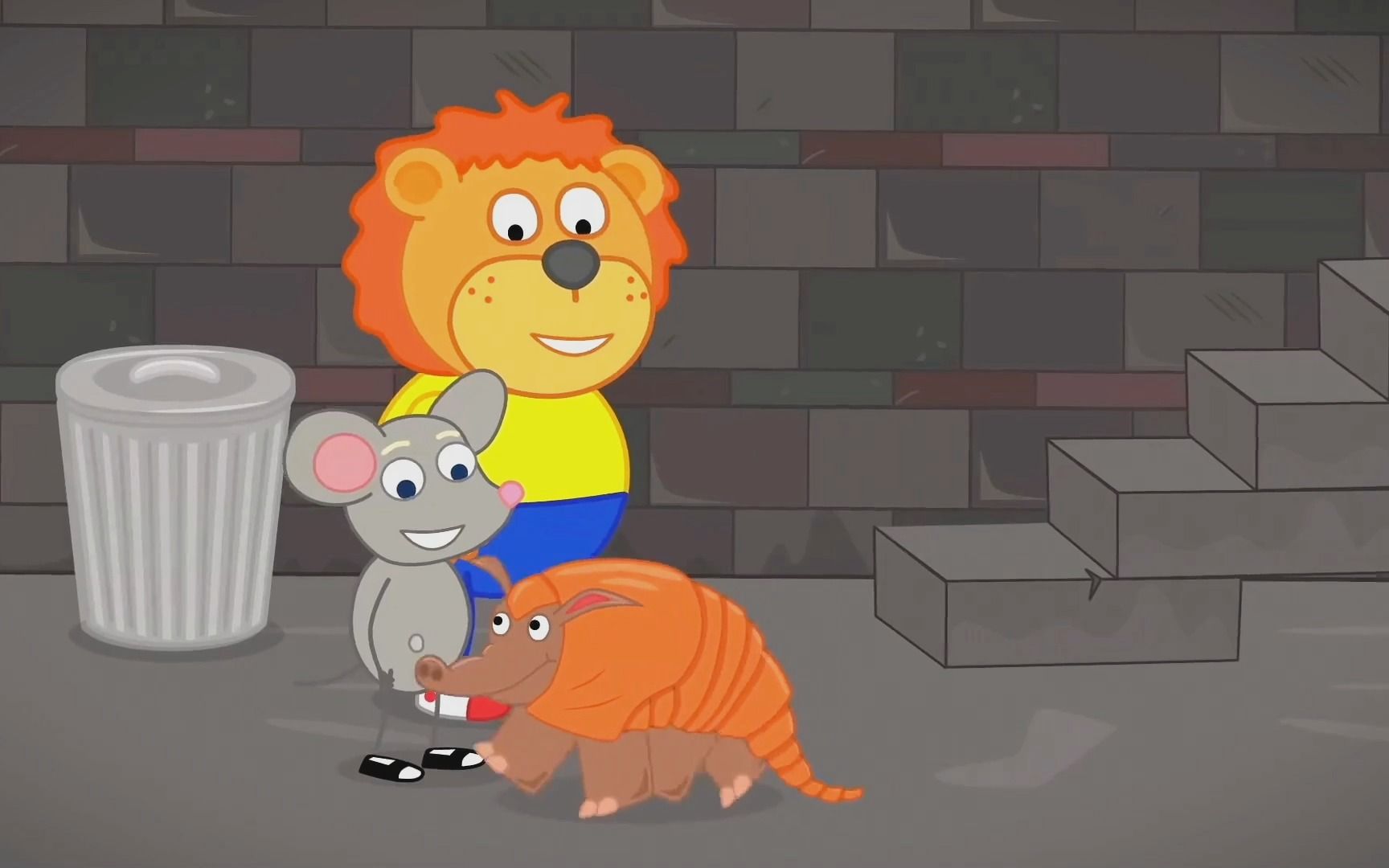 老鼠大王召唤小狮子来地下通道 神神秘秘的 这什么情况呢