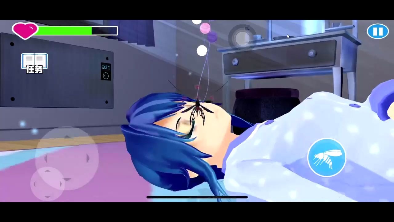 变身蚊子入侵小姐姐房间然后