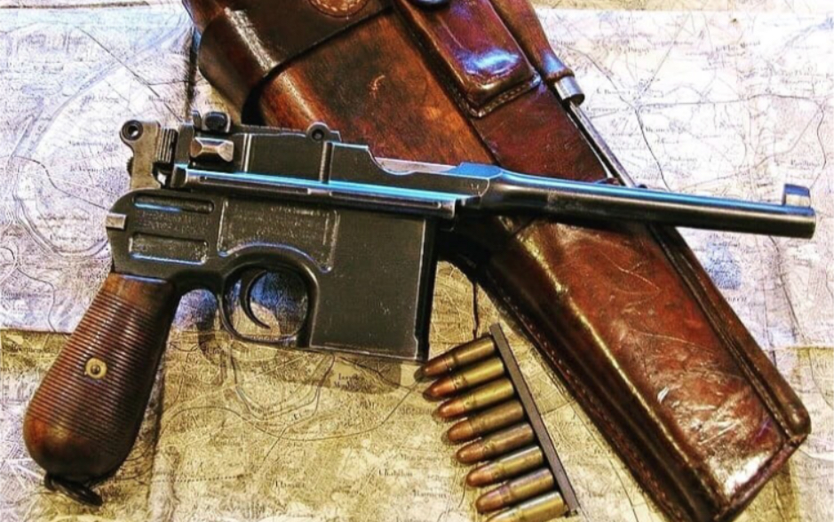 16德国毛瑟c96手枪模型钢铁实木材质俗称驳壳枪