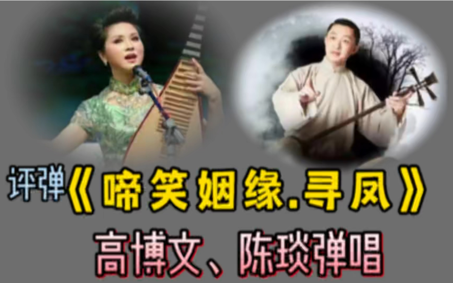 评弹名家高博文,陈琰用沈调和薛调弹唱的《啼笑姻缘.