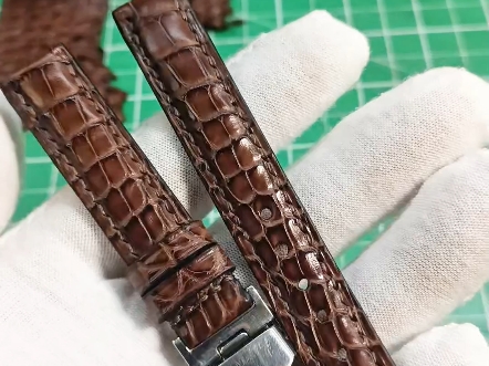 效果不错 #私人订制 #定制表带 #鳄鱼皮表带