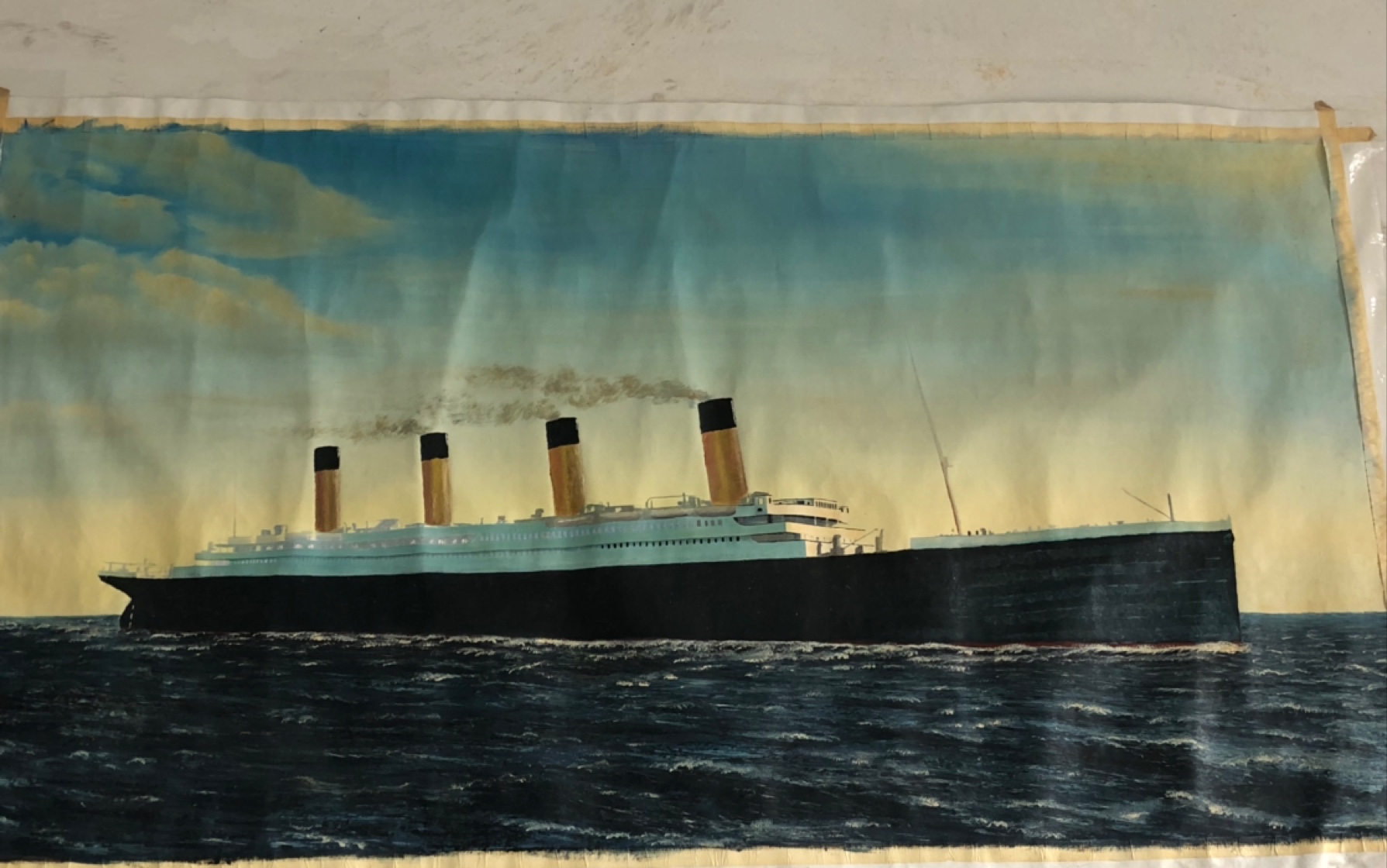 泰坦尼克号画画的镜头图片