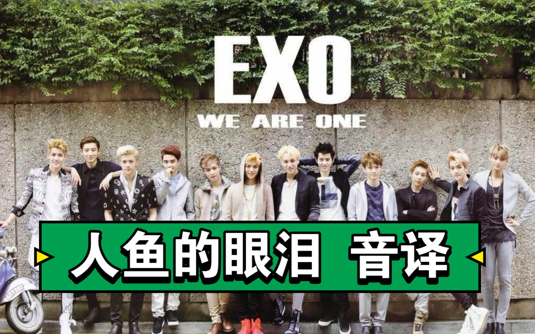 EXO|《Baby don't Cry(人鱼的眼泪)》LIVE版 韩语歌词音译 空耳学唱哔哩哔哩bilibili