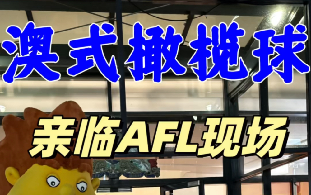 亲临AFL Footy澳式橄榄球半决赛现场哔哩哔哩bilibili