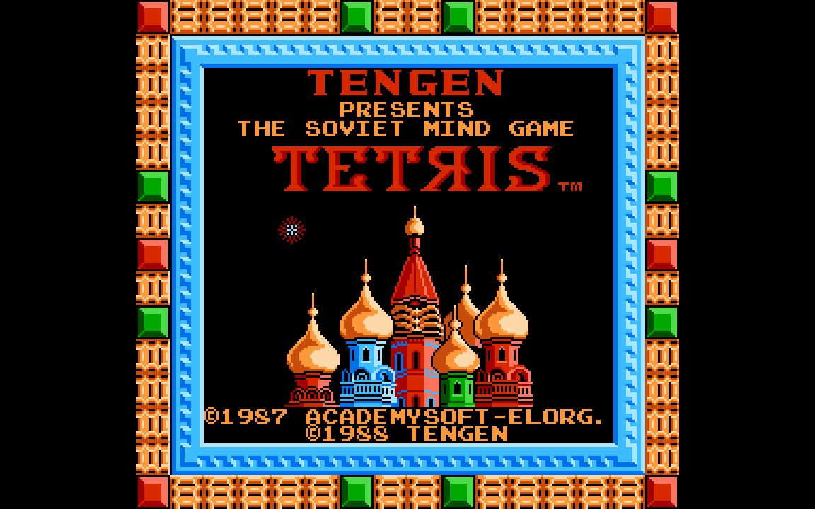 [颖火虫玩游戏第134期]fc俄罗斯方块(tengen) 实战一口气通关_哔哩