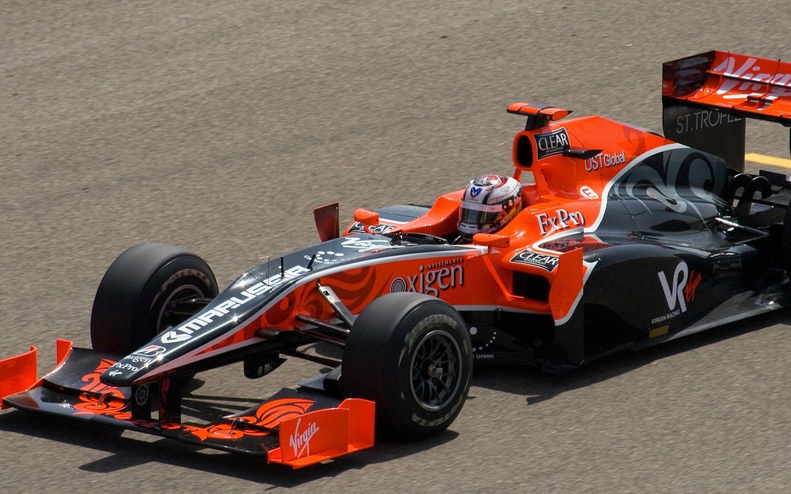 没吹过风洞全靠cfd造出来的究极神车——2010年f1维珍车队vr01官方