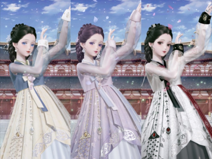 【闪耀暖暖】当暖暖体验中国朝鲜族服饰!(新阁的头发