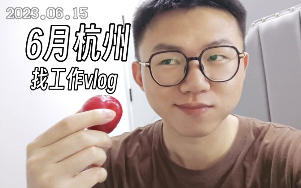 【vlog230805】6月杭州找工作的一些记录哔哩哔哩bilibili