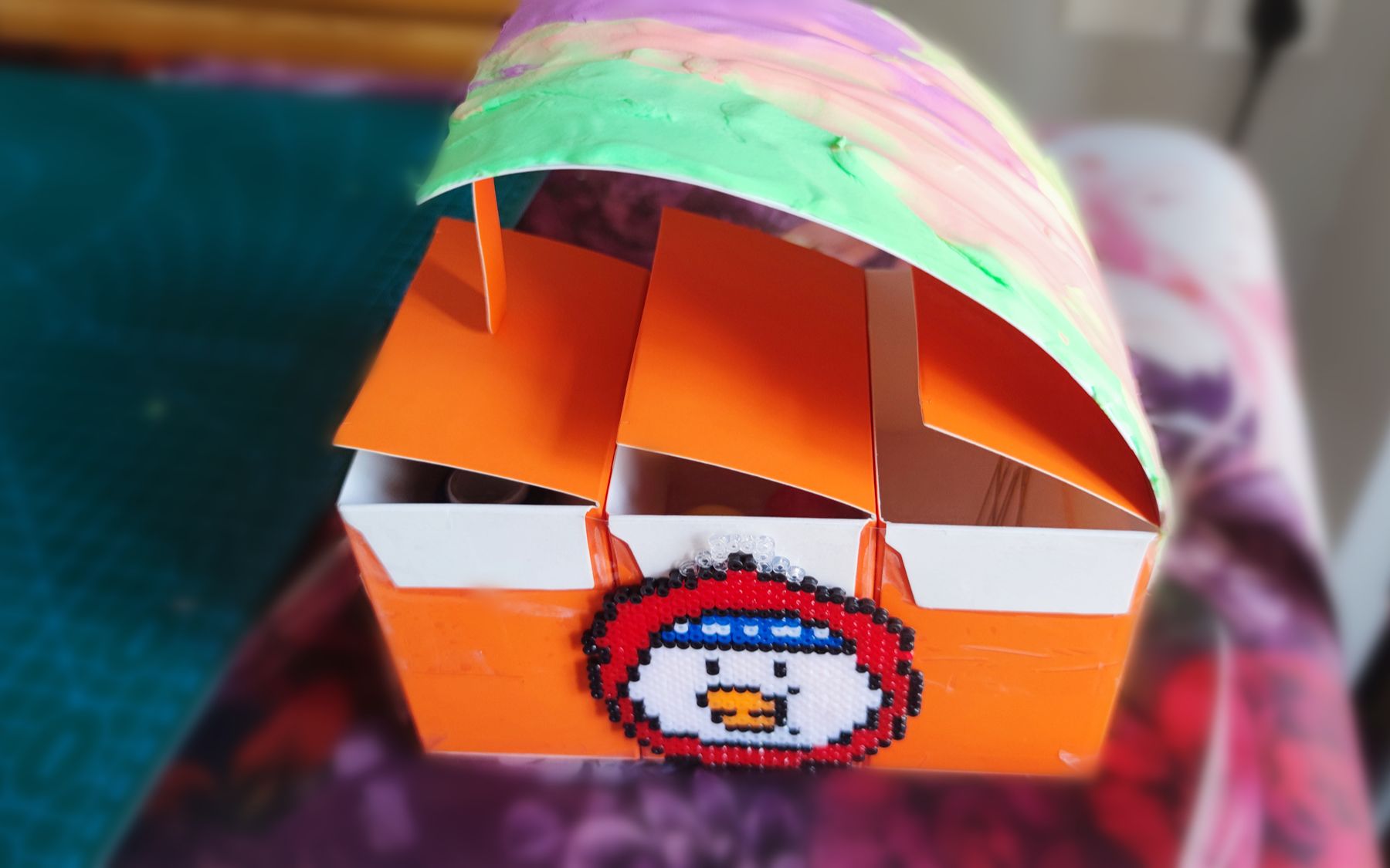 月饼盒废物重生,改造置物盒 针线盒,超轻便实用