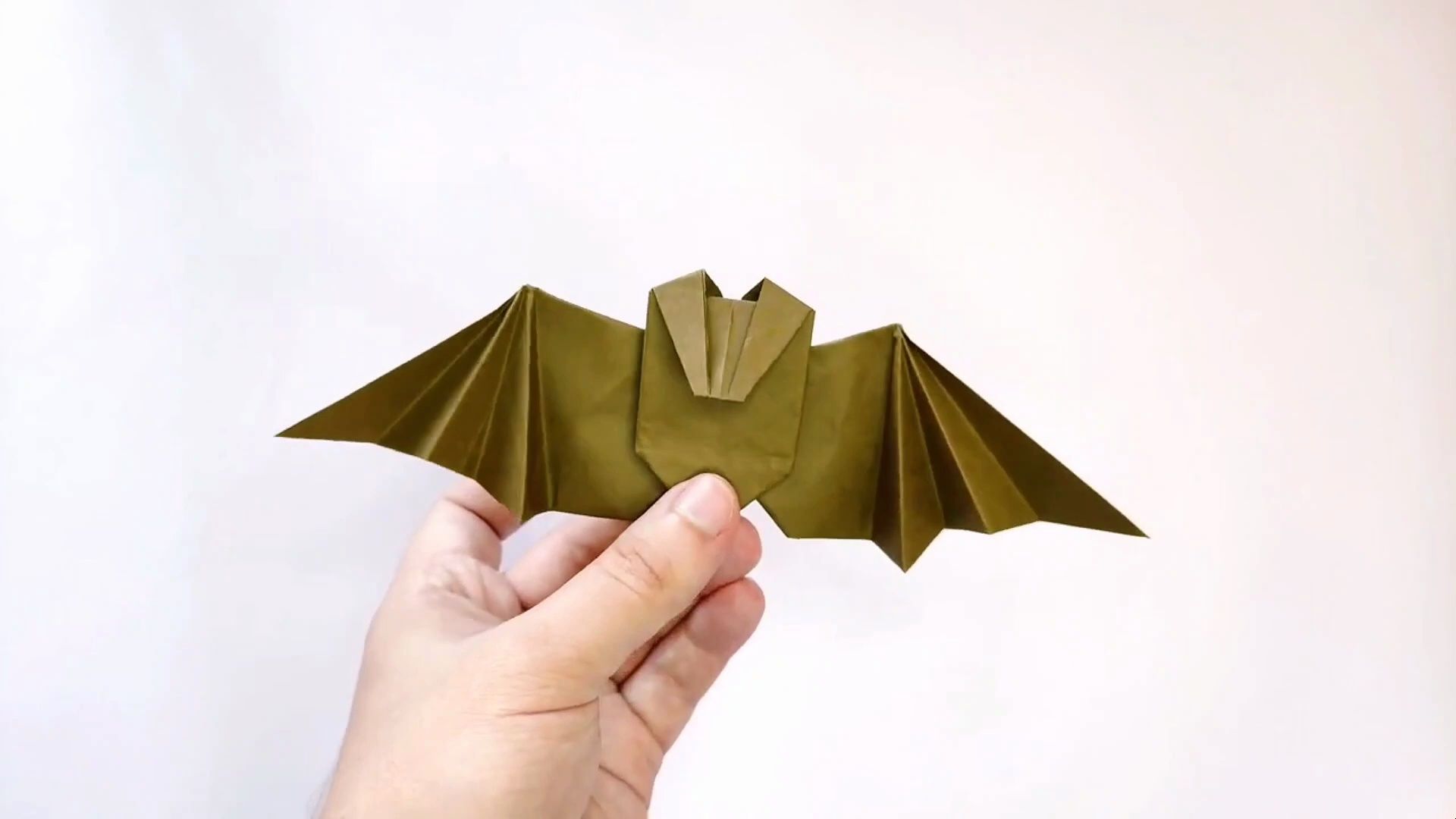【origami library】蝙蝠折纸教程origami halloween bat