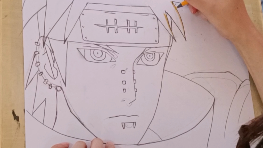 火影忍者手绘 佩恩