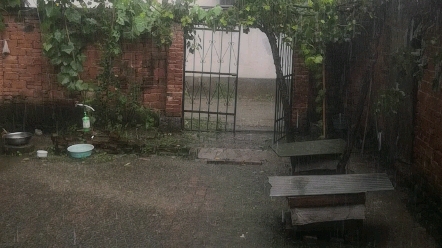 [图]又下雨了 下的白雨 估计河里涨水了