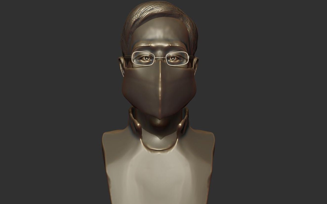 谨以此雕像代表我自己纪念李文亮医生