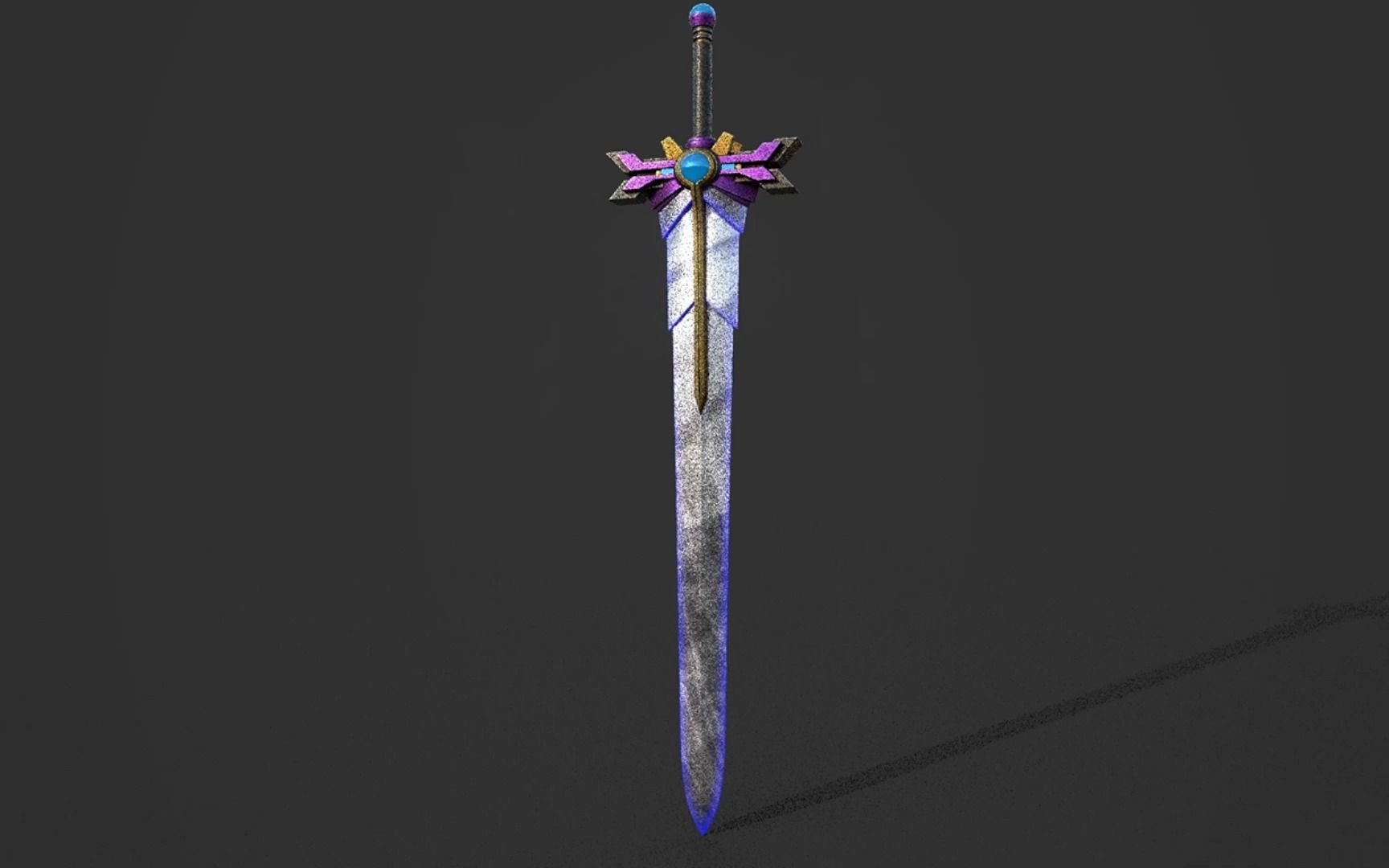 【maya武器建模】一把次世代武器建模,详细教你布线,喜欢做武器的一定