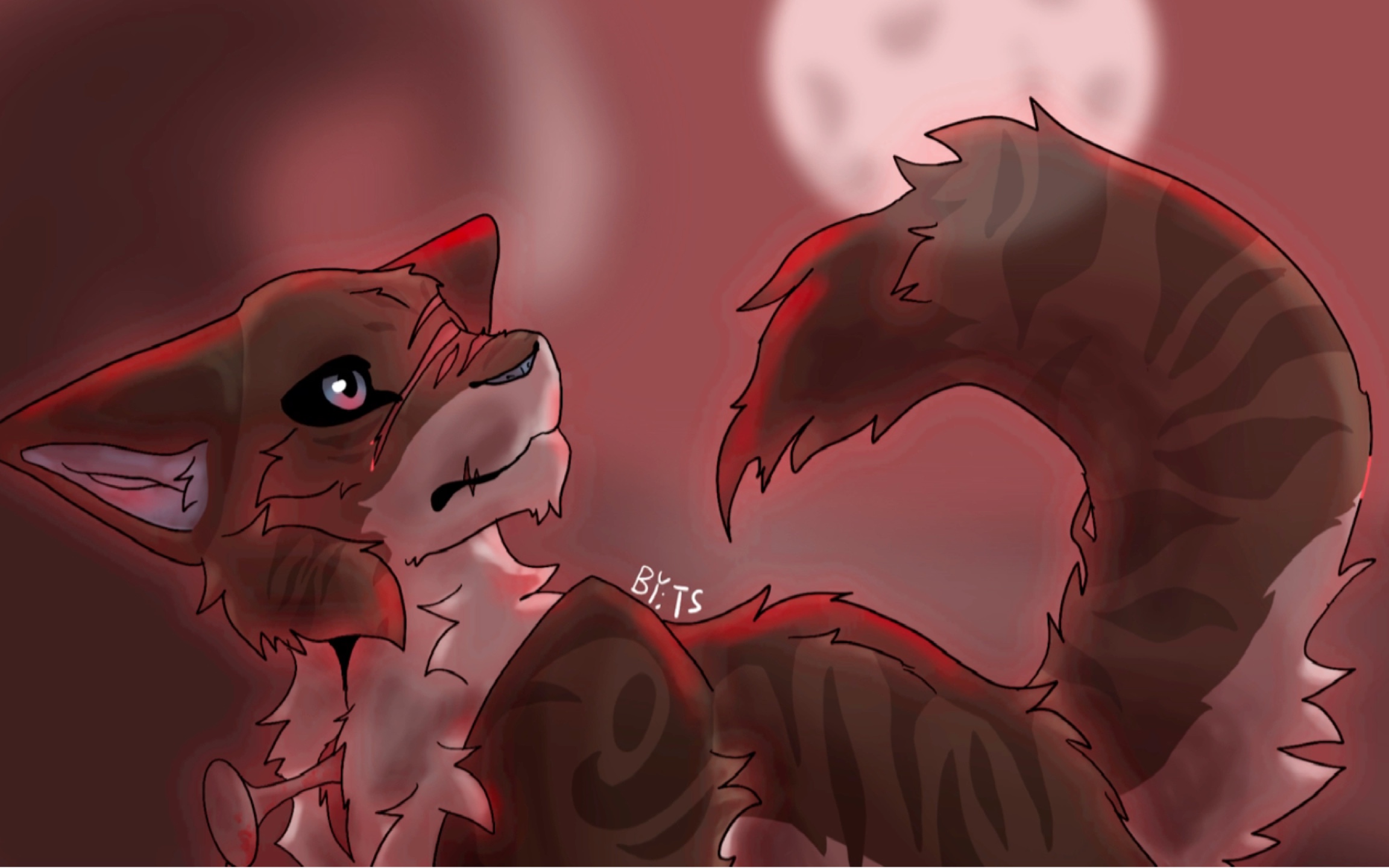 【猫武士/板绘】画一只鹰霜