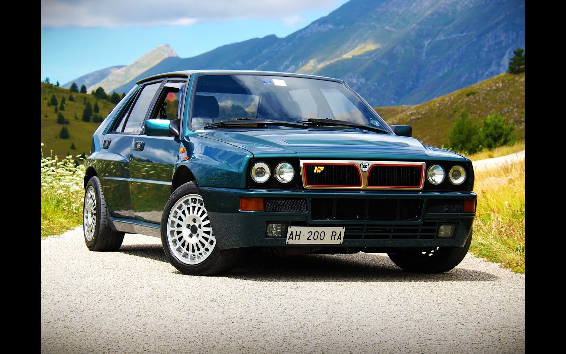 意大利小哥激情讲解-蓝旗亚 delta hf integrale evoluzione驾乘体验