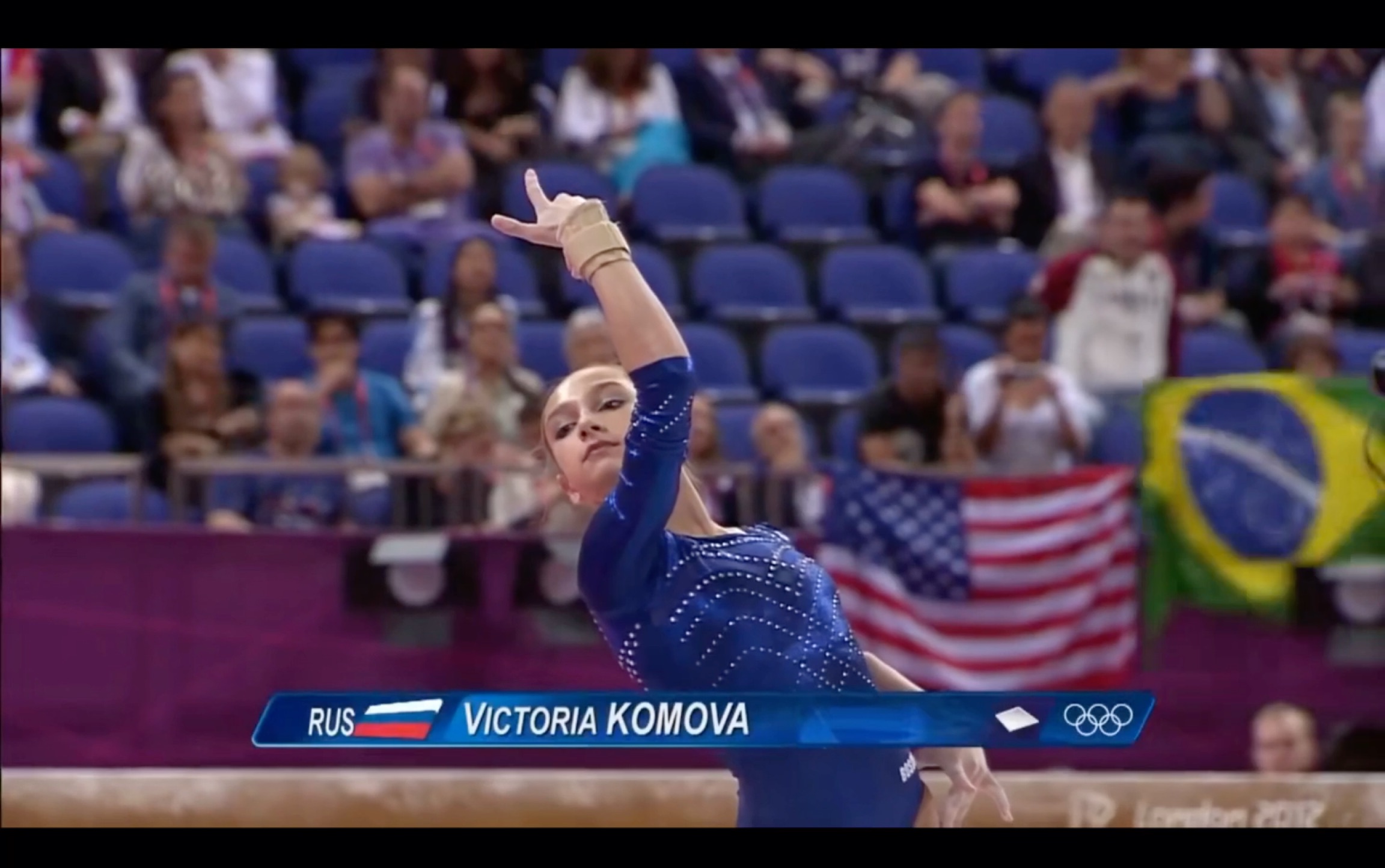 2012年伦敦奥运会女子个人全能决赛victoriakomova科莫娃自由操表现