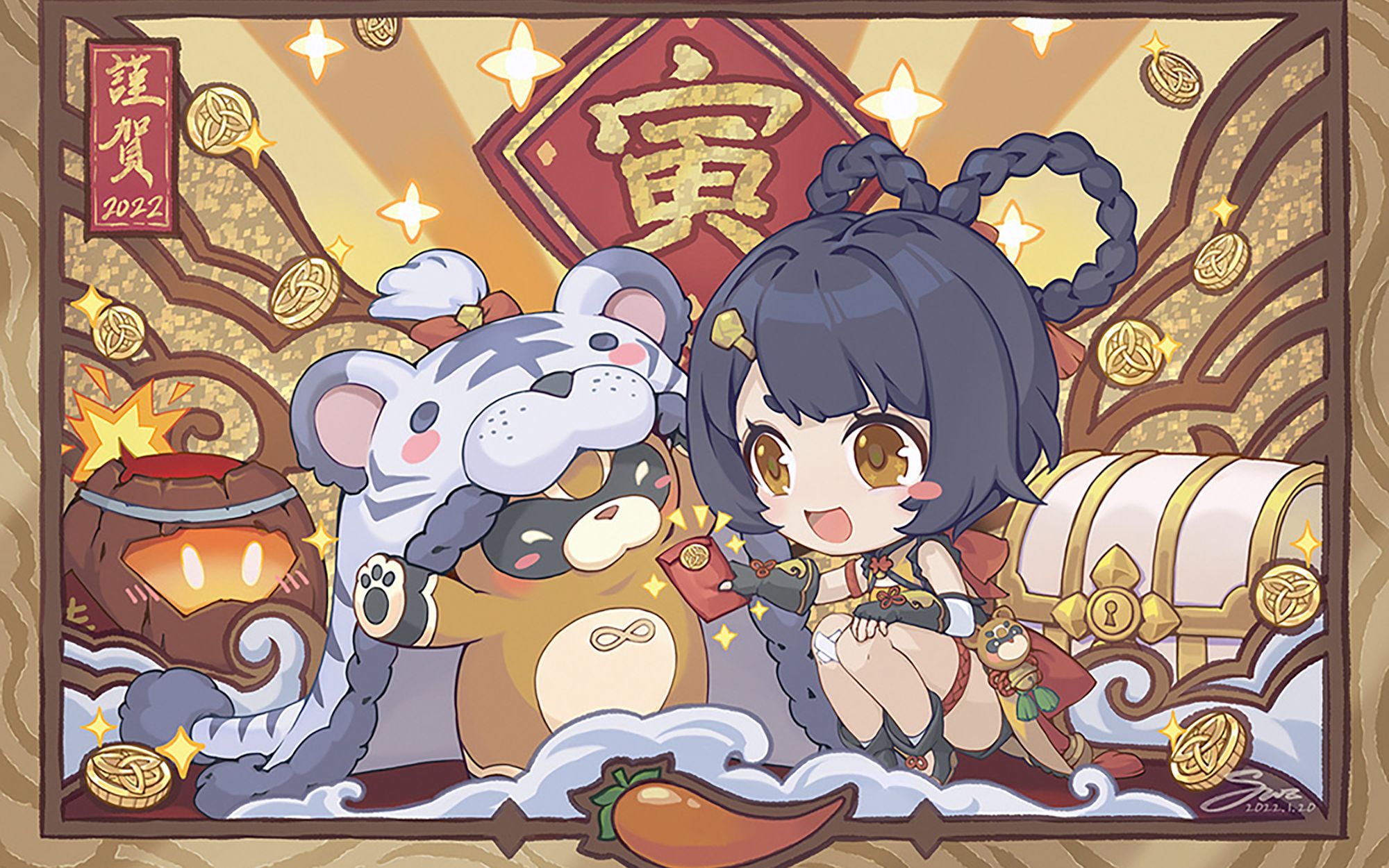 【原神】全球同此佳节,原神的外网贺年图!