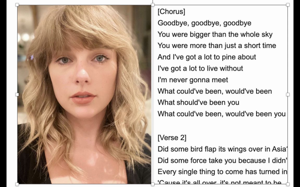 [图]【发闷听歌系列】Taylor Swift - Bigger Than The Whole Sky