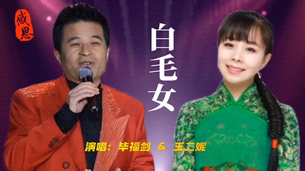 毕福剑王二妮演唱《白毛女》